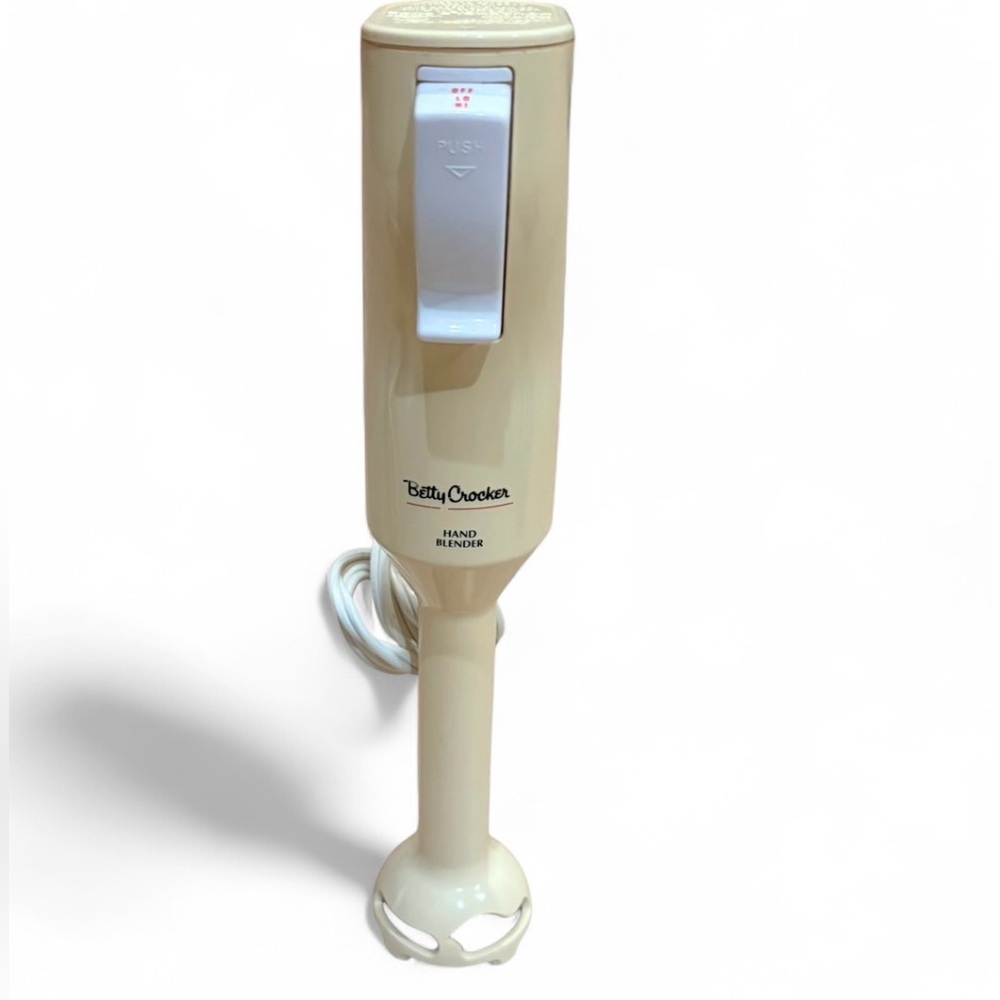 Vintage Betty Crocker 2-Speed Hand Blender BC-1301 Immersion Retro Cream Tested